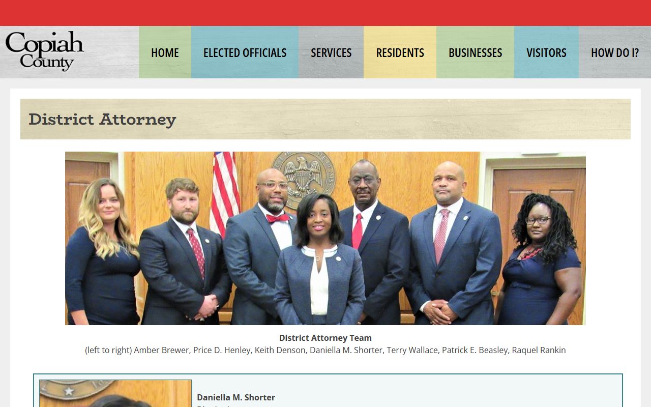 22nd District Attorney page for Jefferson County felony court records after arrest