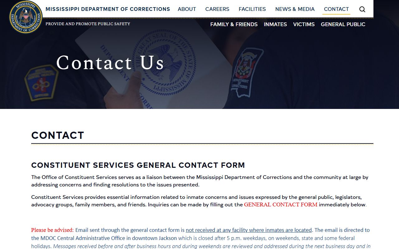 Jefferson County inmate population MDOC records contact source