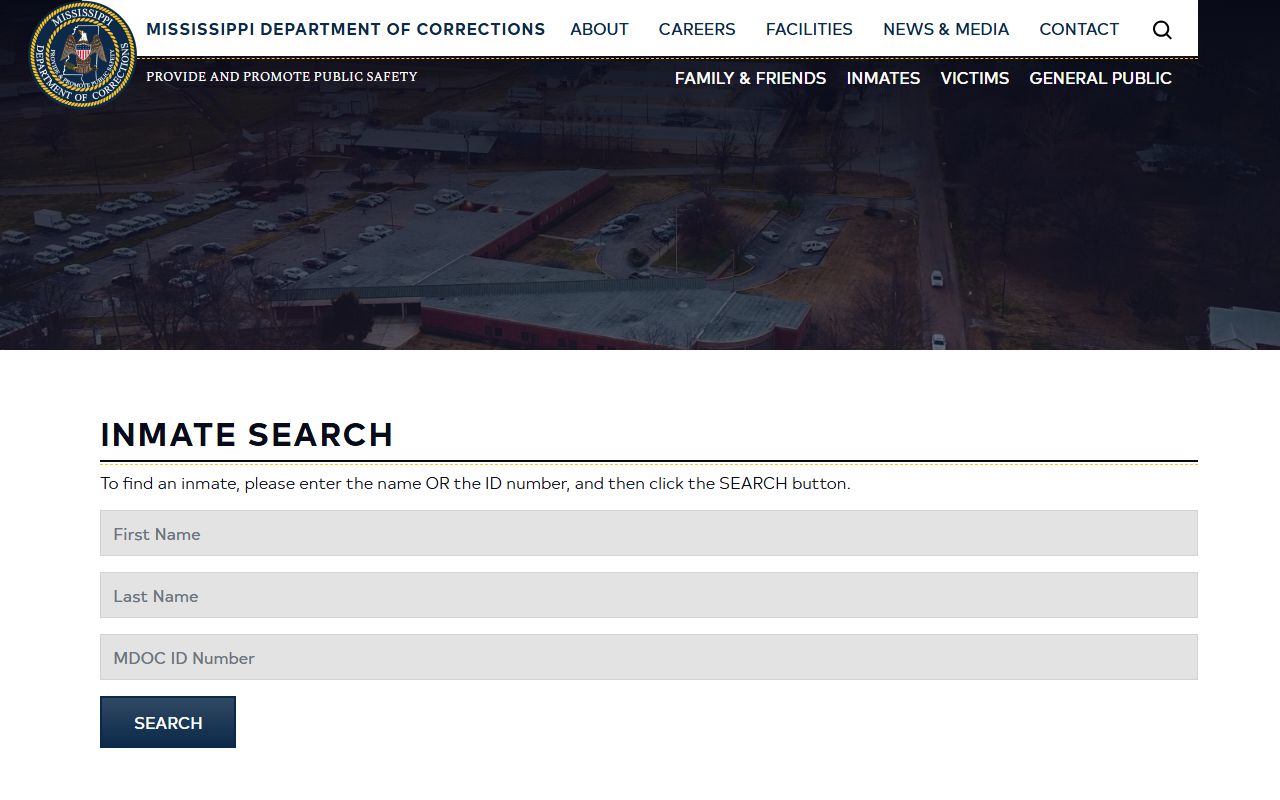Jefferson County inmate records MDOC inmate search fields